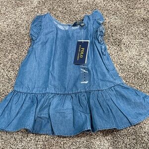 Polo by Ralph Lauren Denim Blue Ruffle Dress